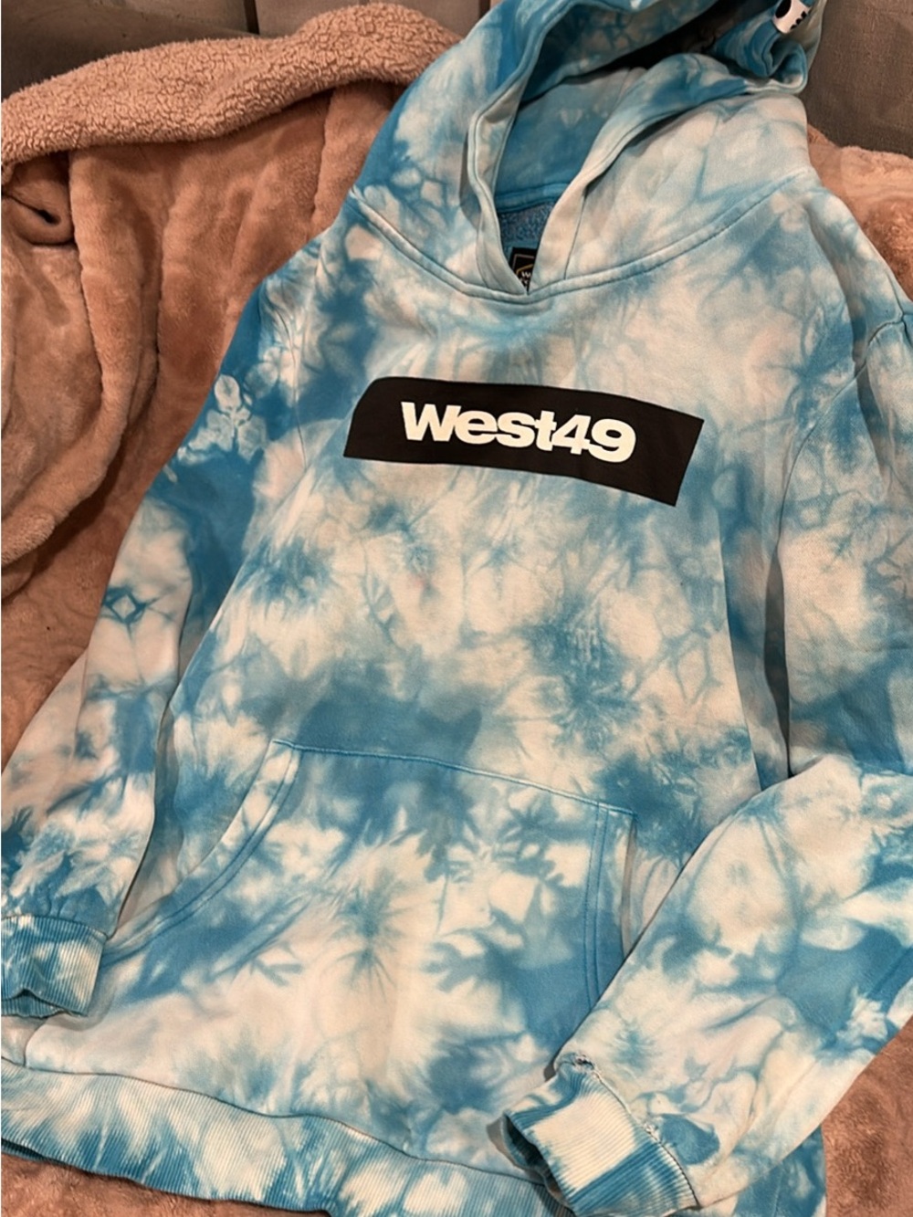 West 49 Tie-Dye Hoodie Sweater